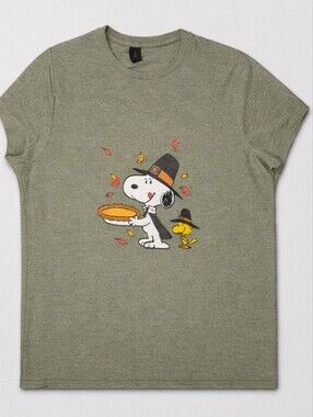 Peanuts Snoopy & Woodstock Thanksgiving/Autumn Tee